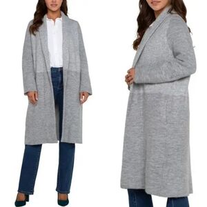 🆕️ Liverpool Open Front Coatigan in Grey Pattern